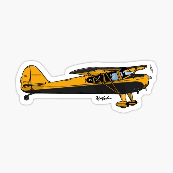 1955 Taylorcraft N43754 Sticker