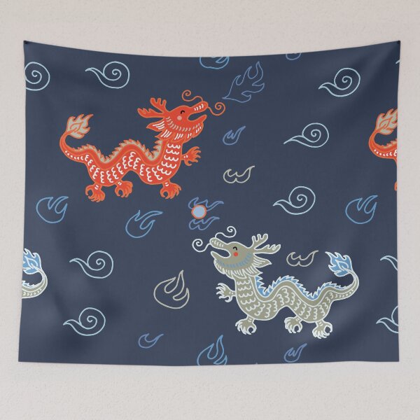 Item preview, Oriental Dragon - Blue designed and sold by cheekimori.