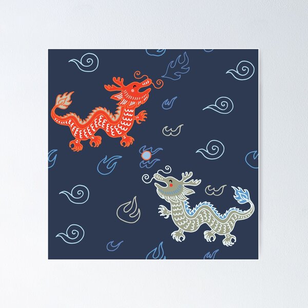Item preview, Oriental Dragon - Blue designed and sold by cheekimori.