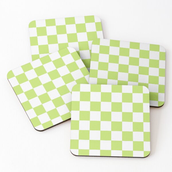 Item preview, Green and white chequered pattern designed and sold by Mariolangstieh.