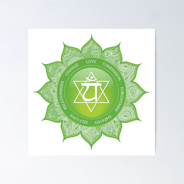 Item preview, Heart Chakra Mandala - 49 GWBG designed and sold by chakraplaza.
