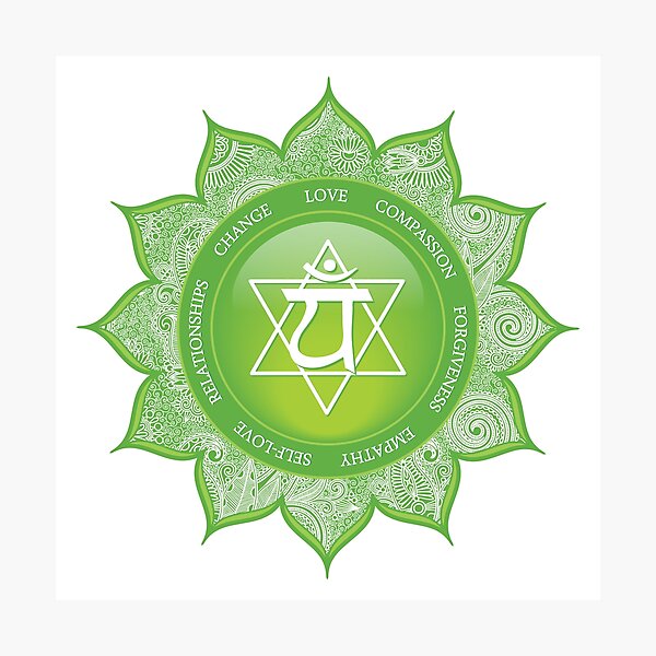 Item preview, Heart Chakra Mandala - 49 GWBG designed and sold by chakraplaza.