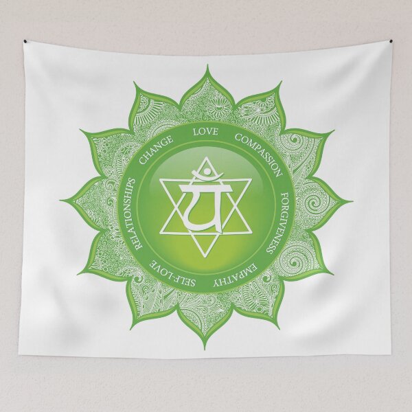 Item preview, Heart Chakra Mandala - 49 GWBG designed and sold by chakraplaza.