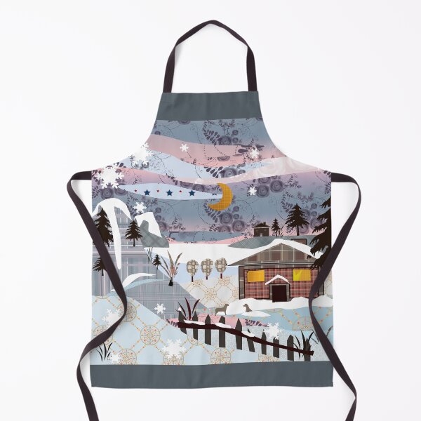Item preview, Retro christmas patchwork design nature winter picture designed and sold by fuzzyfox.