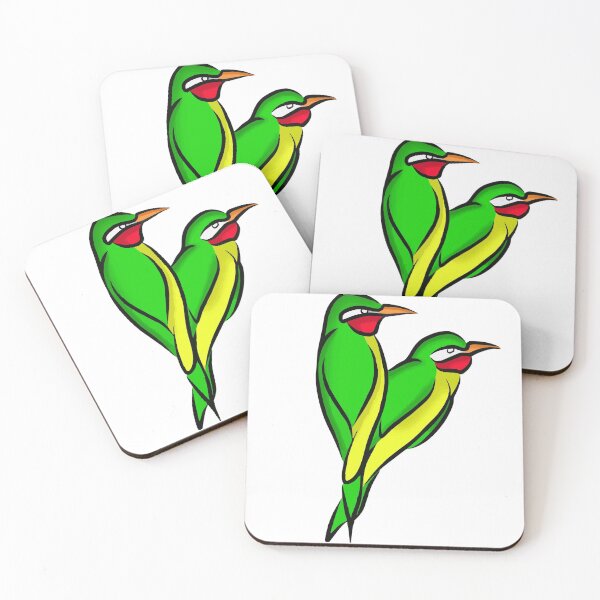 Item preview, Two green bird designed and sold by ootchil.