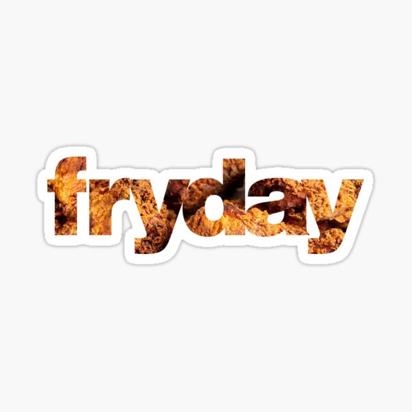 FRYDAY by Koramo Sticker