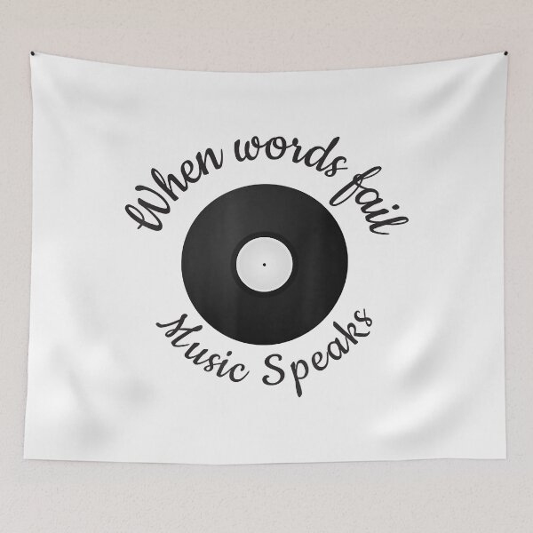 Item preview, When Words Fail Music Speaks designed and sold by KhanWill.