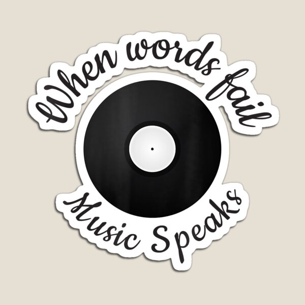 Artikelvorschau, Wenn Worte versagen, spricht die Musik entworfen und verkauft von KhanWill.