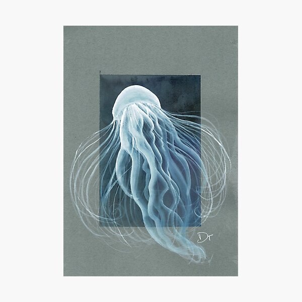 Item preview, Wispy Jellyfish Watercolor and Gouache designed and sold by Danica Templeton.