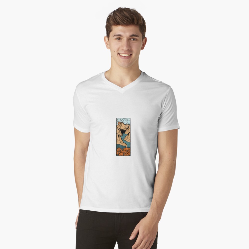 Item preview, V-Neck T-Shirt designed and sold by skychandlerart.