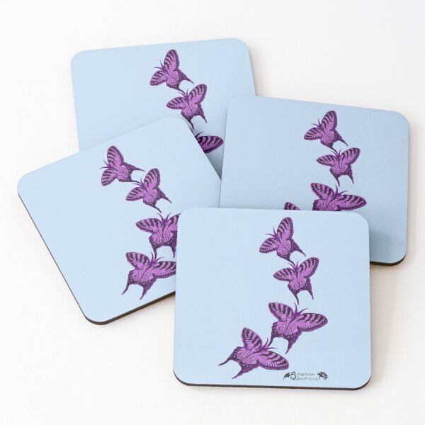 Aperçu de l'œuvre Copie de papillons papillon bleu insecte insecte mignon créée et vendue par Stephanie Small.