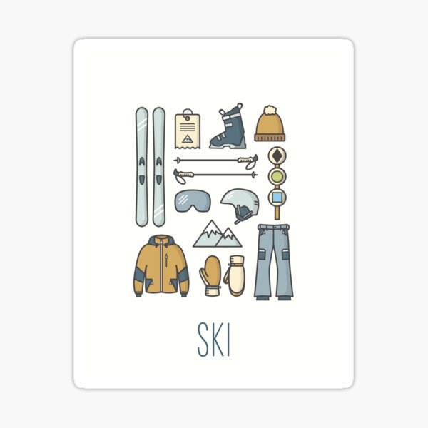 Item preview, SKI Icon Print designed and sold by theupperlefty.