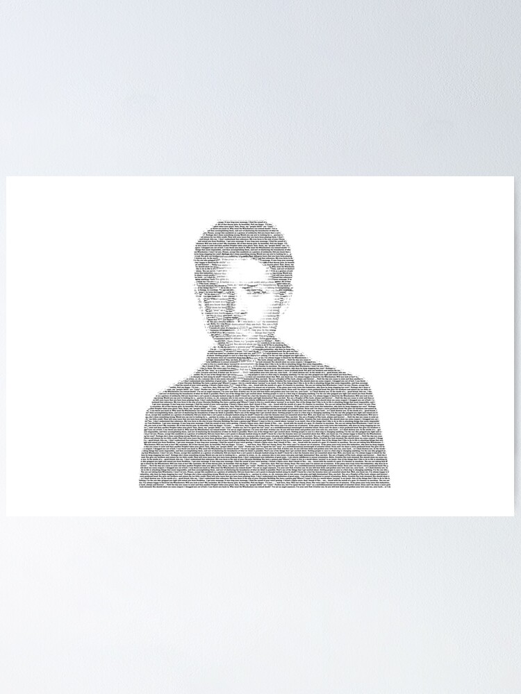 "Misha Collins Text Portrait" Poster for Sale by shutterbug1984 Redbubble