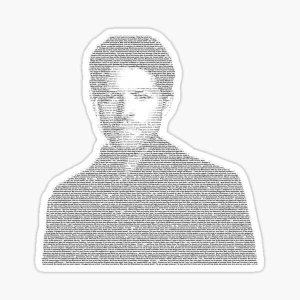 "Misha Collins Text Portrait" Sticker by shutterbug1984 Redbubble