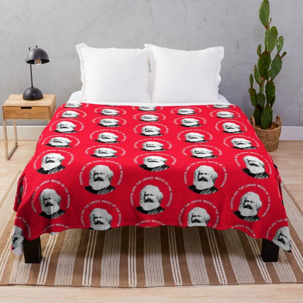 Item preview, Profits are the unpaid wages of the workers. Karl Marx designed and sold by LeftistLucy.