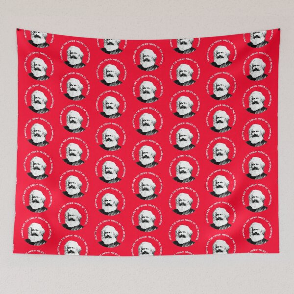 Item preview, Profits are the unpaid wages of the workers. Karl Marx designed and sold by LeftistLucy.