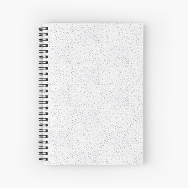 Cuaderno hojas negras y puntos blancos