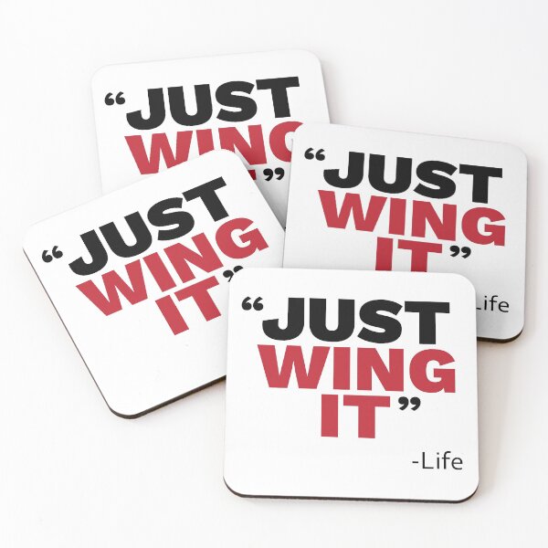 Item preview, Just Wing It - Life |Black And red designed and sold by Masayakana.