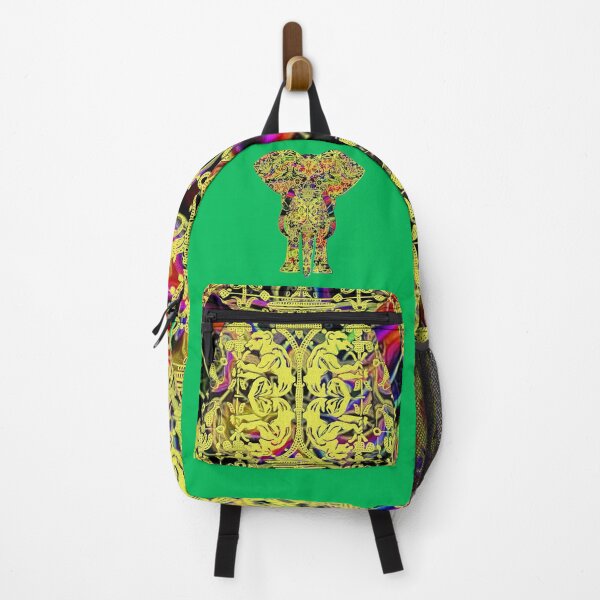 Item preview, Rainbow Yellow Elephant on Green V.2 designed and sold by Diego-t.