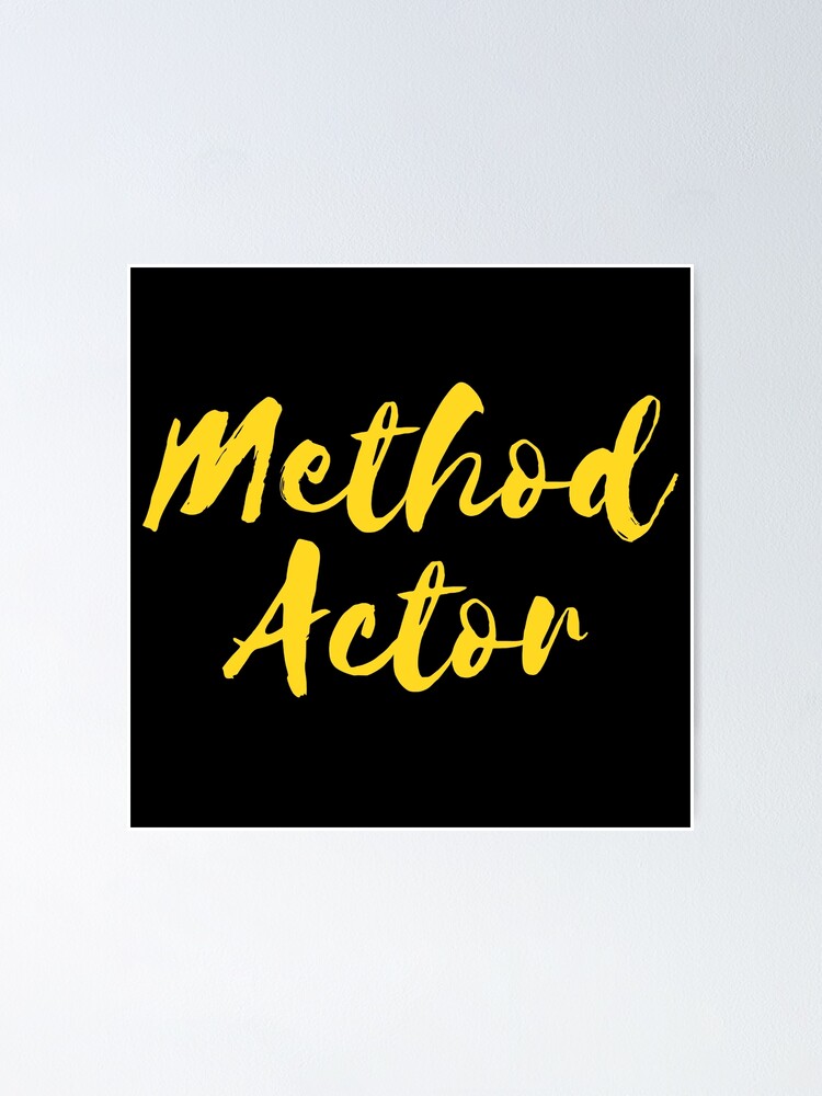 Thumbnail 1 of 3, Poster, Method Actor designed and sold by TheatreMerch.