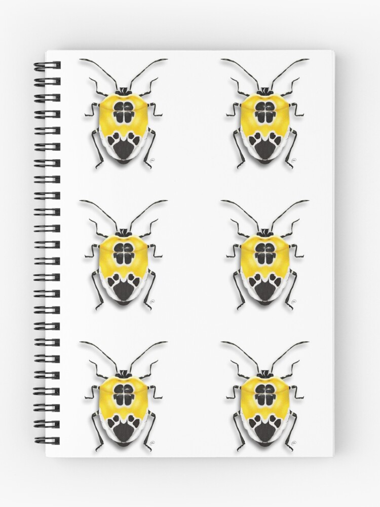 Thumbnail 1 of 3, Journal, yellow bug designed and sold by sofia-does-art.