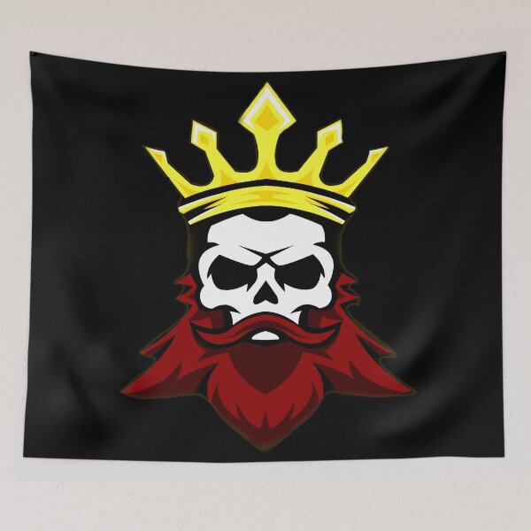 Item preview, Skull with Beard - Bearded Skull King designed and sold by Coder-T.