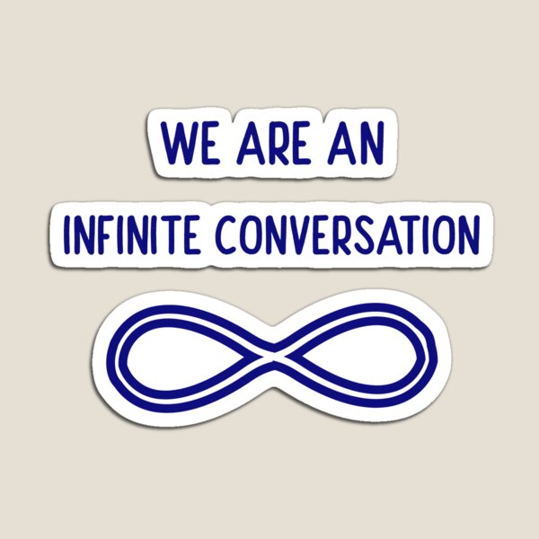 Item preview, Blue infinite conversation designed and sold by Luccianos.