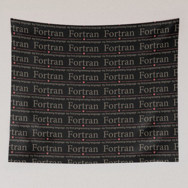 Item preview, Fortran programming - first programming language - black bg designed and sold by codingpotato.