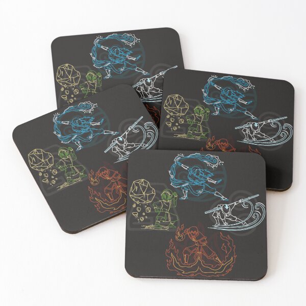 Item preview, Aang, Katara, Toph, and Zuko Illustration - Avatar the Last Airbender designed and sold by sararegs.