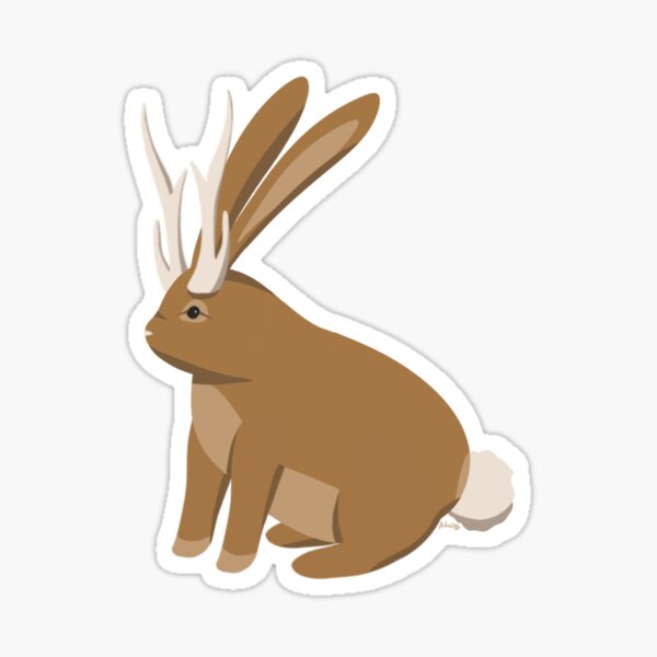 Item preview, Jackalope Horned Rabbit Cryptid  designed and sold by Sootgremlinss.