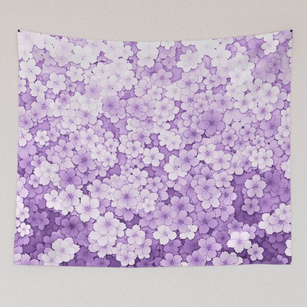 Item preview, Falling Purple Sakura Cherry Blossom designed and sold by arterialmotive.