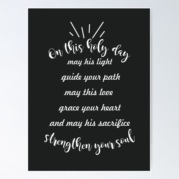 Item preview, May his sacrifice strengthen your soul designed and sold by thewishdesigns.