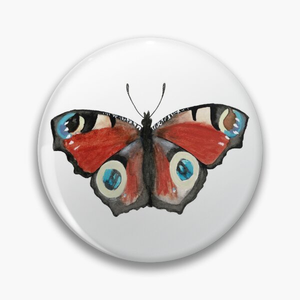 Item preview, Peacock Butterfly Watercolor designed and sold by Danica Templeton.