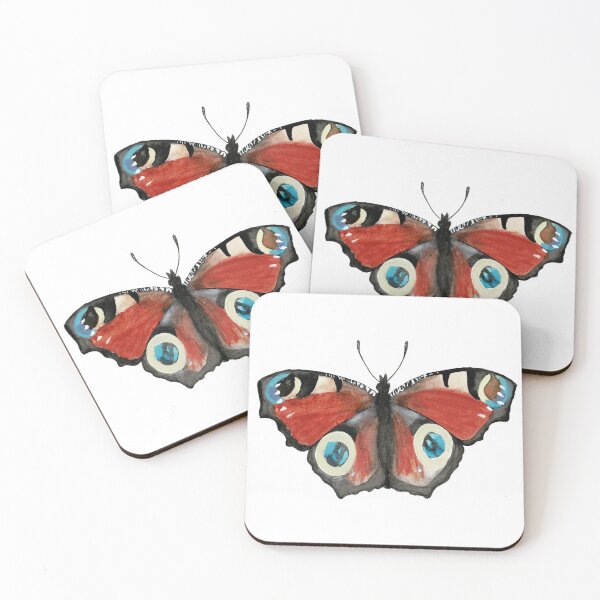 Item preview, Peacock Butterfly Watercolor designed and sold by Danica Templeton.