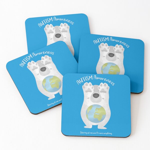Item preview, Autism Awareness Earth Bear designed and sold by thewishdesigns.