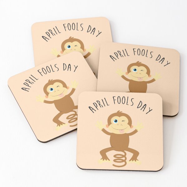 Item preview, Bounce Monkey Behind You - Happy April Fool's Day designed and sold by thewishdesigns.