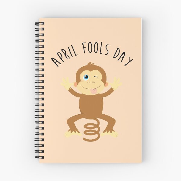 Item preview, Bounce Monkey Behind You - Happy April Fool's Day designed and sold by thewishdesigns.