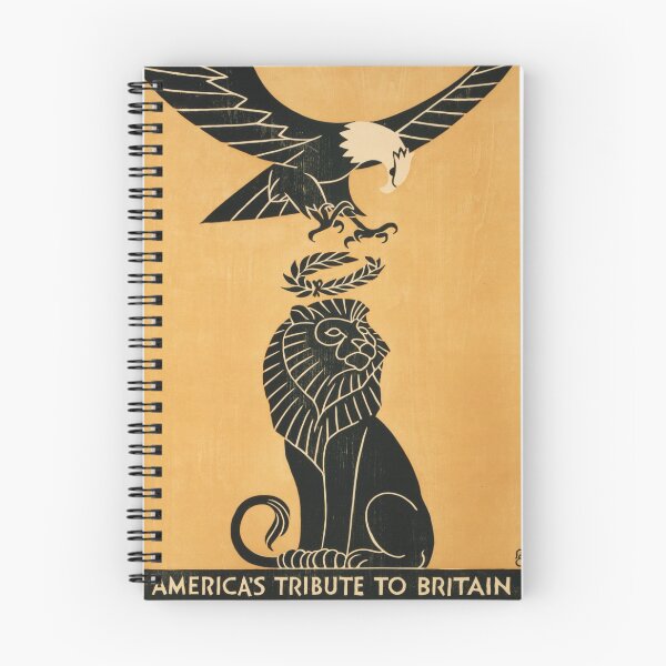 Item preview, America's Tribute to Britain 1917 World War 1 Propaganda Art designed and sold by retroposters.