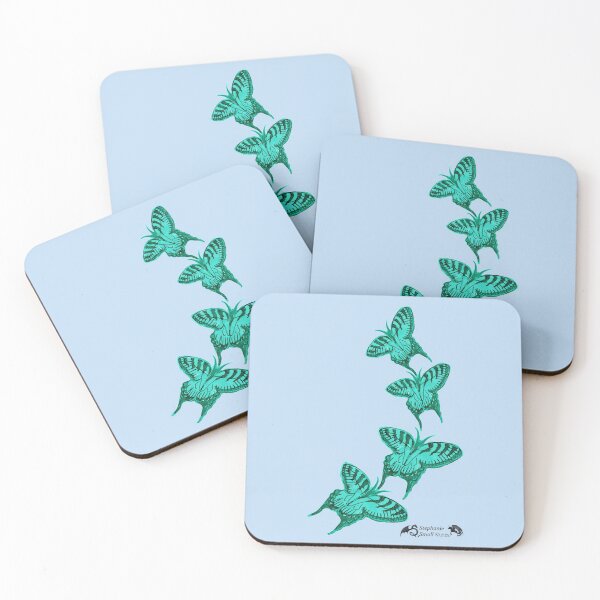 Aperçu de l'œuvre Copie de papillons papillon bleu insecte insecte mignon créée et vendue par Stephanie Small.