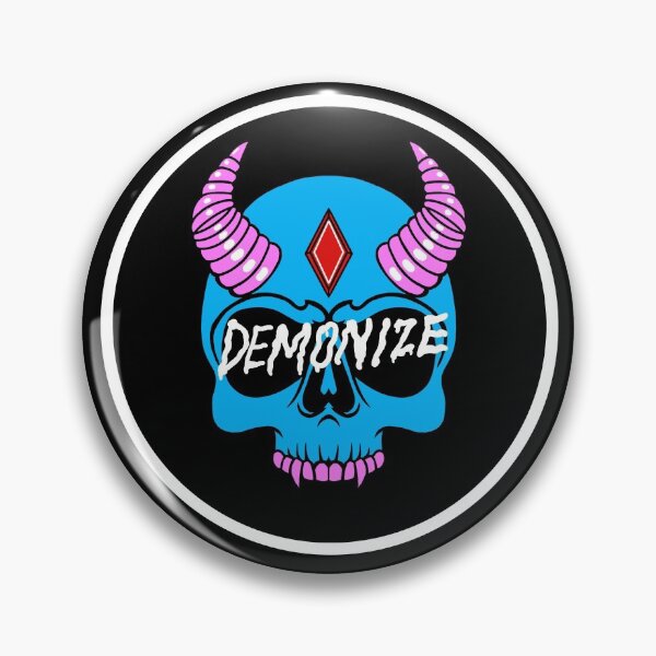 Item preview, Demonize Official Skull designed and sold by SuperSaltlee.