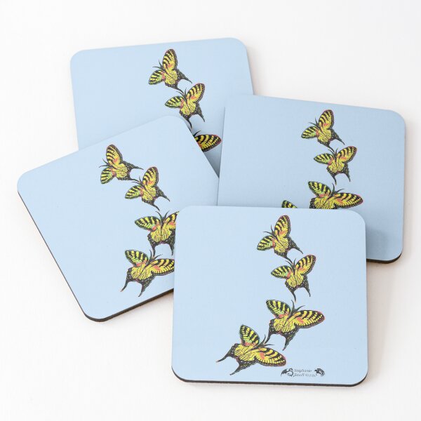 Aperçu de l'œuvre Copie de papillons papillon bleu insecte insecte mignon créée et vendue par Stephanie Small.