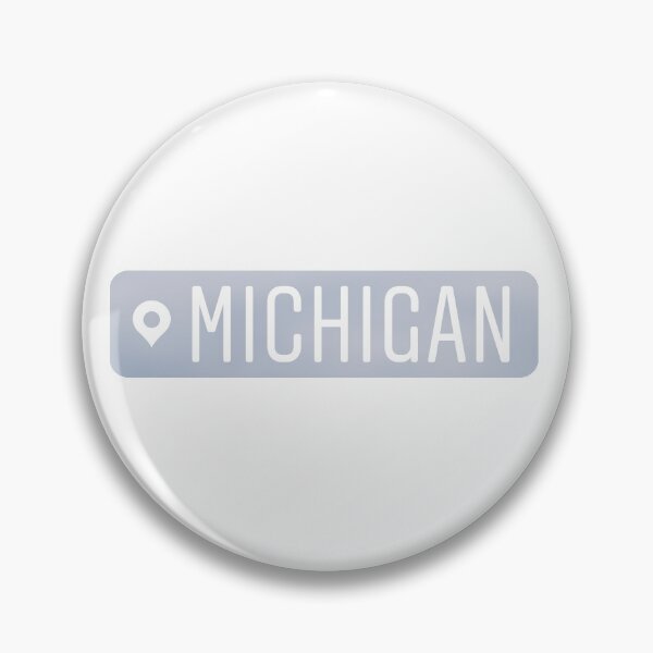 Item preview, Michigan White Tag Insta Location designed and sold by GreatLakesLocal.