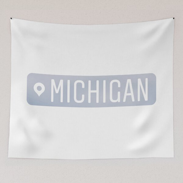 Item preview, Michigan White Tag Insta Location designed and sold by GreatLakesLocal.