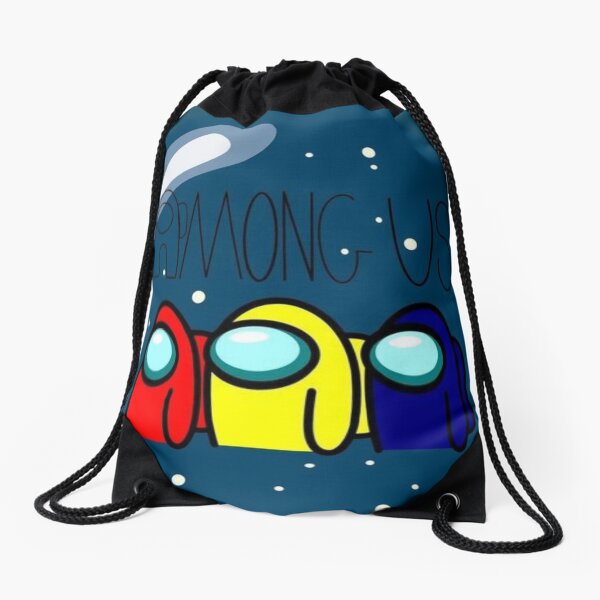 Amongus Game Drawstring Bags Redbubble