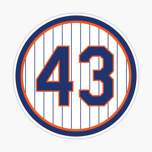 RA Dickey #43 Jersey Number Sticker for Sale by StickBall