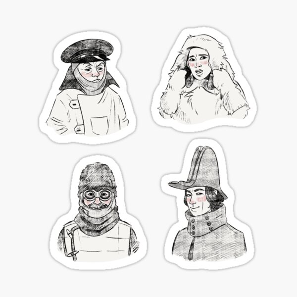 Item preview, Terror Sticker Set designed and sold by amatlapal.
