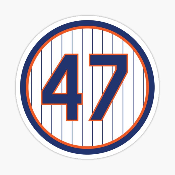 Tom Seaver #41 Jersey Number Sticker for Sale by StickBall