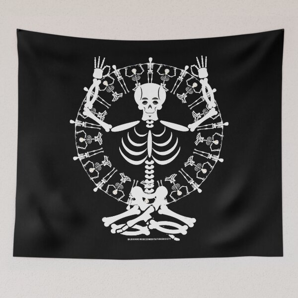 Item preview, Meditating Skeleton Skull Mindful Loving Kindness Meditation designed and sold by Pricehotshop.