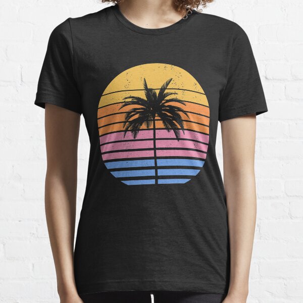 Palm Tree tropical Vintage Sunset Essential T-Shirt