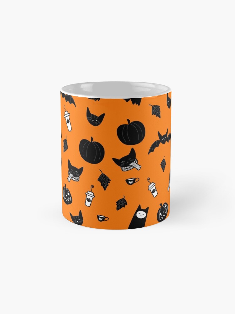 Alternate view of Spooky Halloween Cats and Coffee Mug
